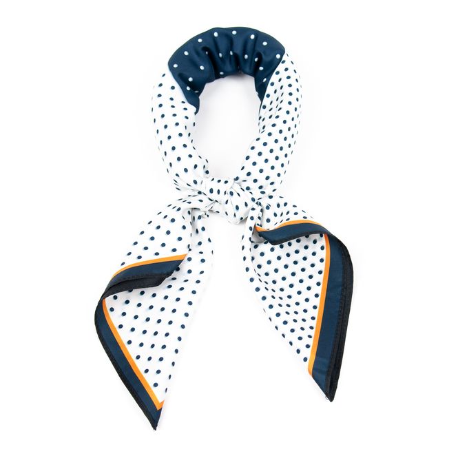 Huvudbild Liten scarf 70 x 70 cm - tvåsidigt prickmönster i ...