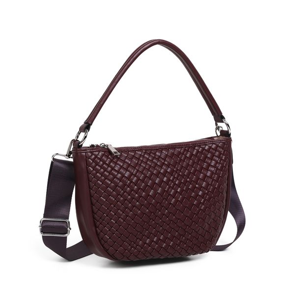 Huvudbild Harriet liten flätad bag burgunder - väska i ...