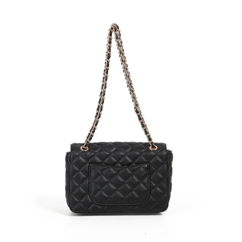 Daisy clutch svart med vattert mønster