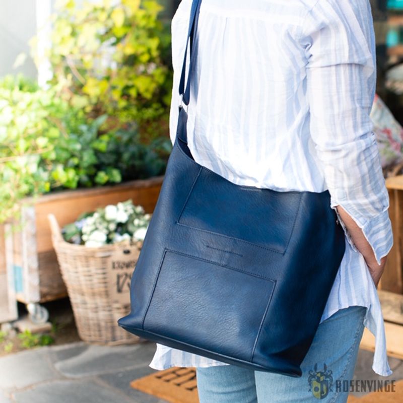 Anna stor crossbag - cognac