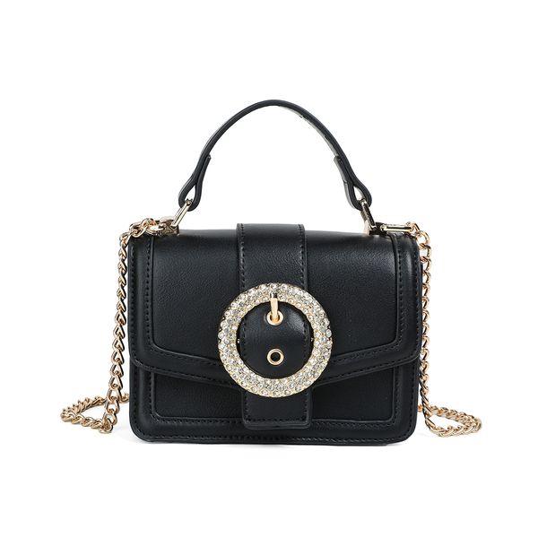 Bild på FELICIA Clutch med stort glitterspänne - svart