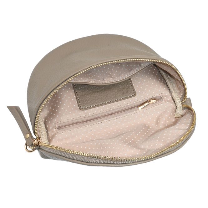 Huvudbild PEPPER bumbag  med mönstrad rem - beige