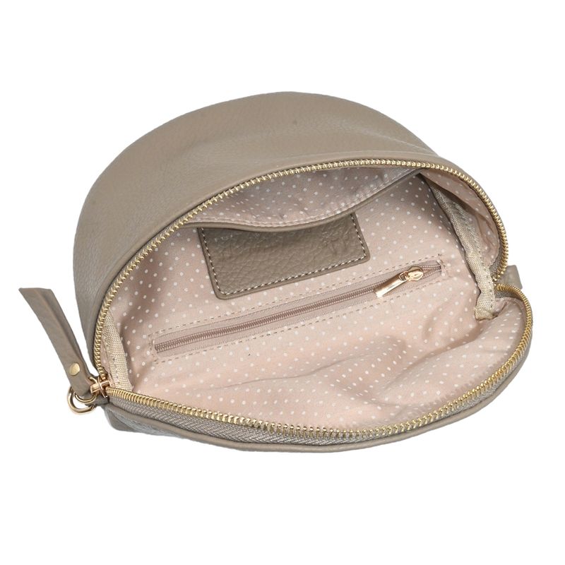 PEPPER bumbag  med mönstrad rem - beige