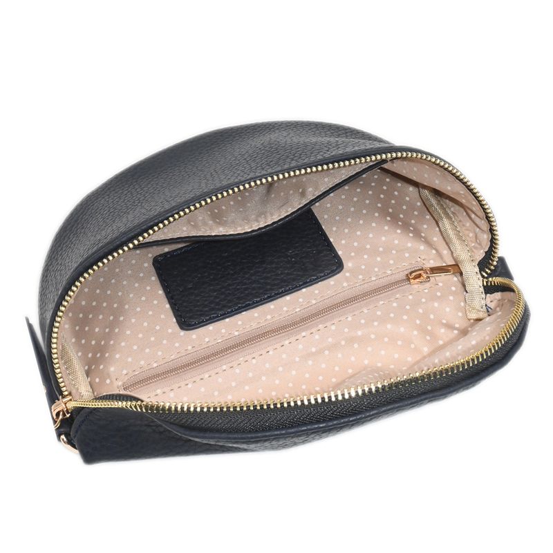 PEPPER bumbag  med mönstrad rem - marinblå