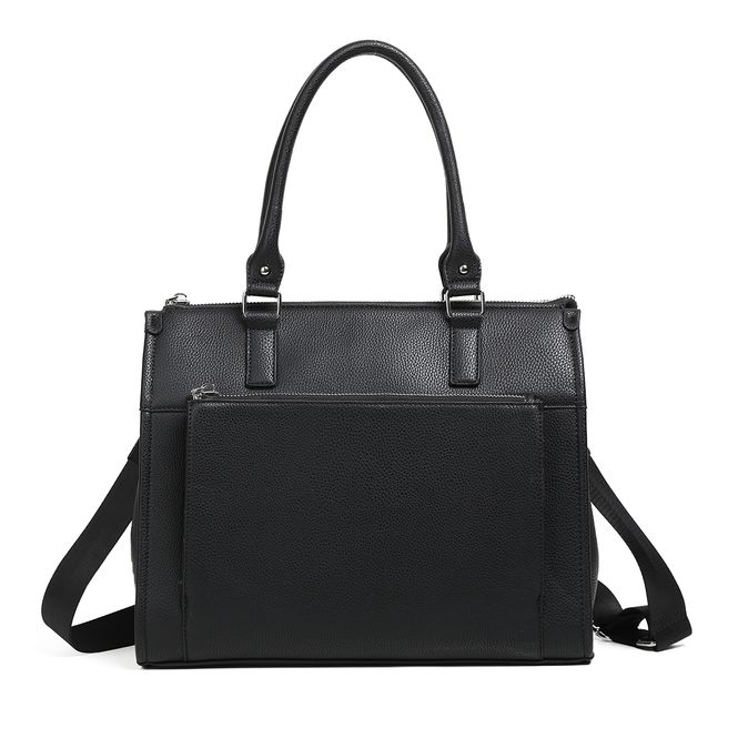 Huvudbild CATHRINE shopper i konstläder, svart