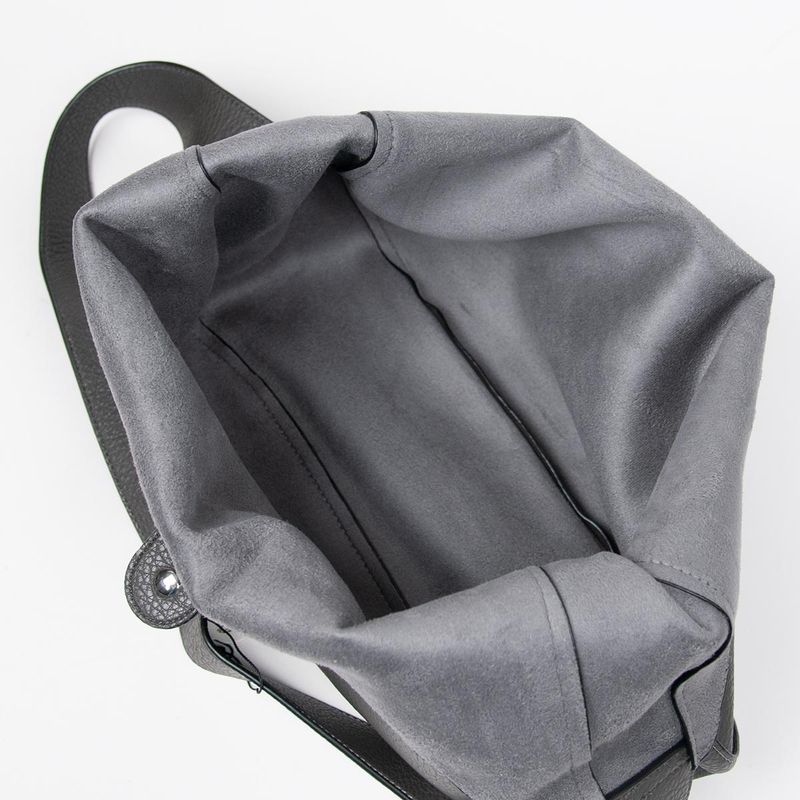 CUBA oval crossbody-väska - grå