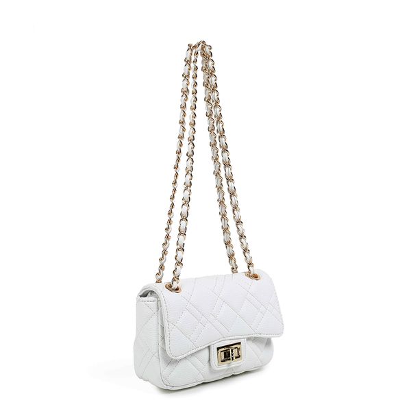 Bild på EVITA Liten clutch med kedja - Vit