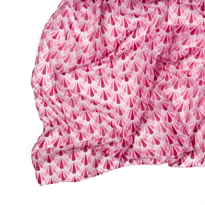 Huvudbild Liten mönstrad sommarsjal - rosa
