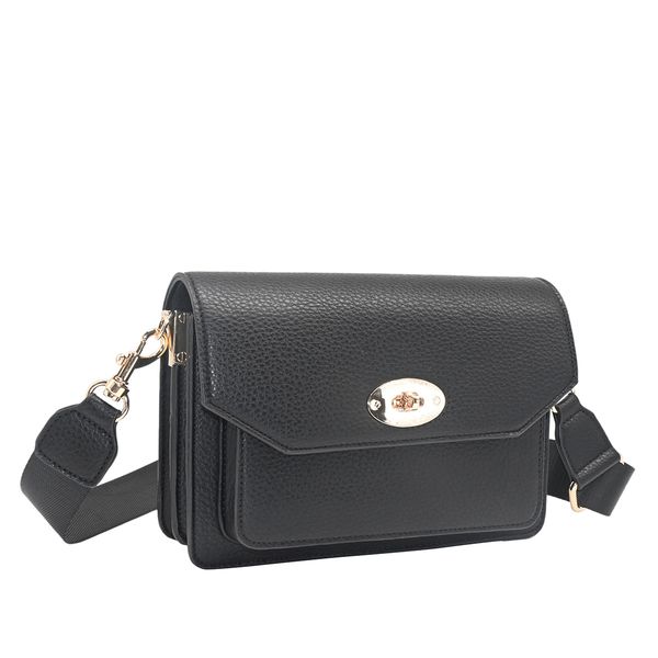 Bild på EMELY clutch med främre spänne - svart