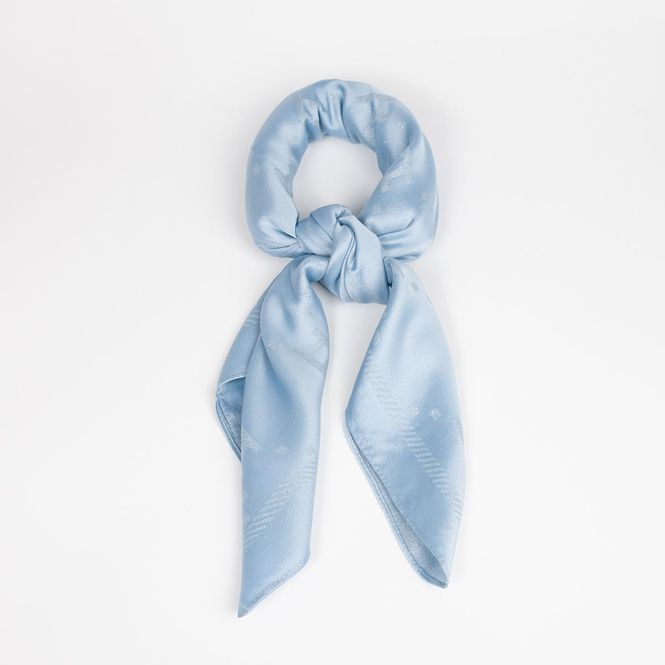 Huvudbild Enfärgad scarf med glittertråd – silk look ...