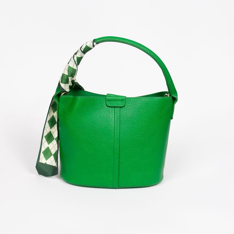 Ibelin liten bucketbag - grønn - feminin veske med tidløs form