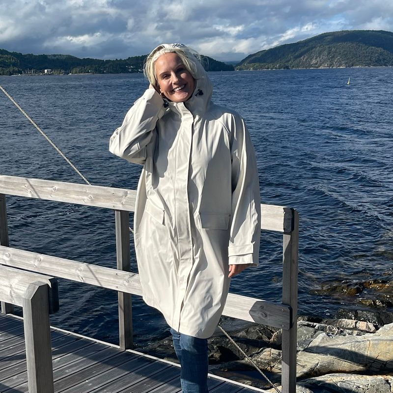 Regnkappa - offwhite