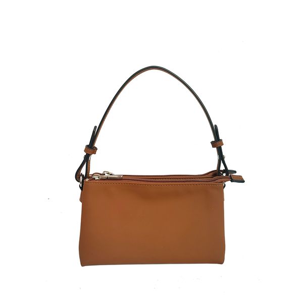 Huvudbild Harper clutch cognac - modern clutch med två fack
