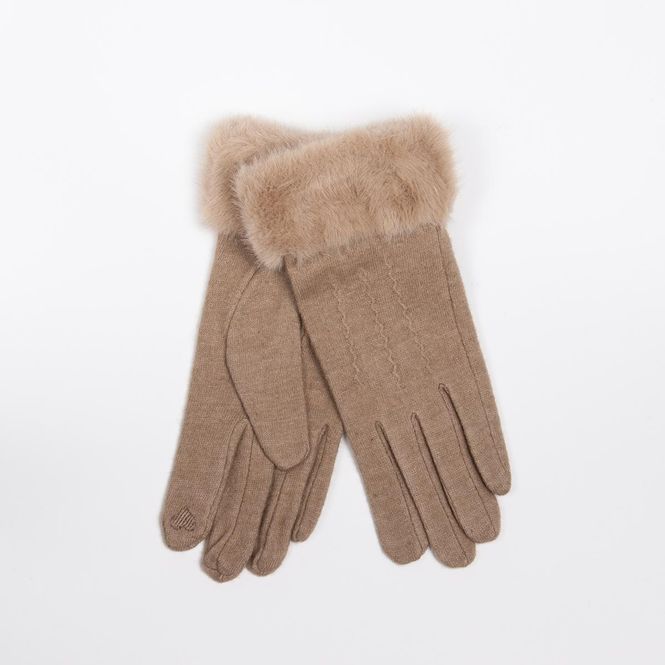 Hovedbilde Ullvanter med fuskpels og touch funksjon – ...