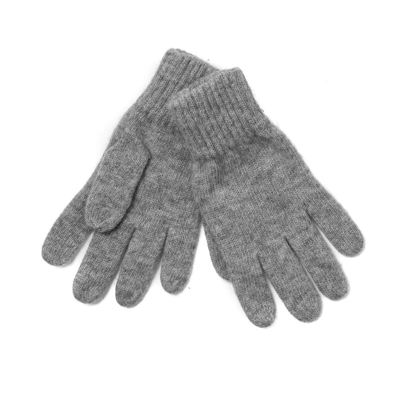 Stickad vante - grå