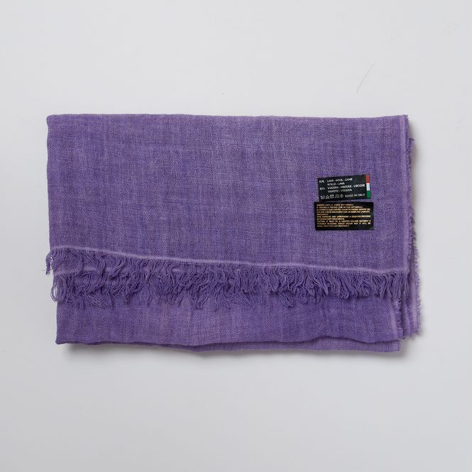 Huvudbild Ull/viskos vävd sjal - lavendel