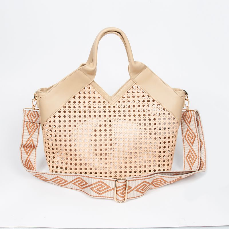 Inez shopper - beige - rymlig och lätt väska