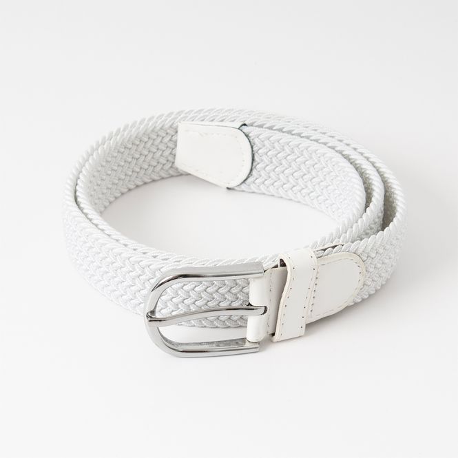 Huvudbild Stickat skärp, silver - vitt