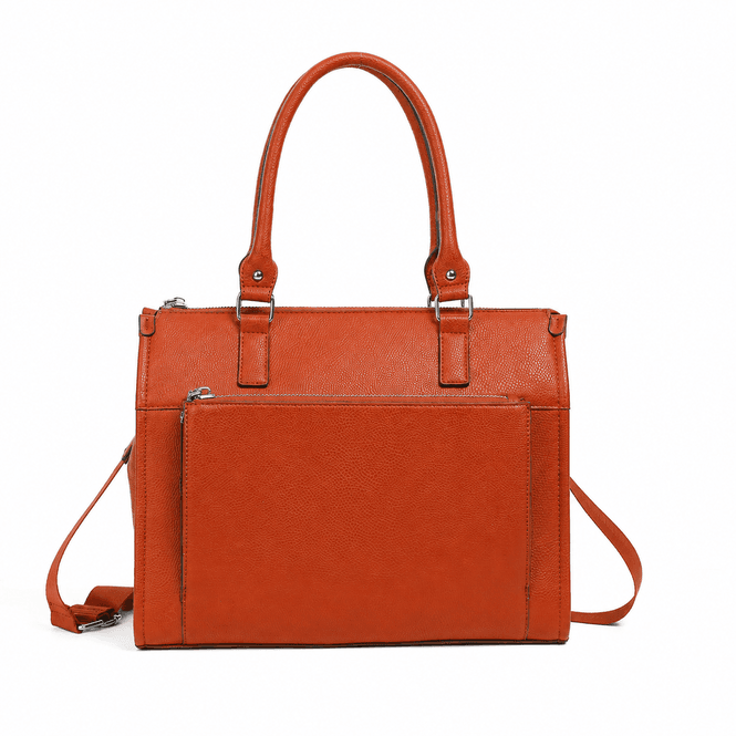 Huvudbild CATHRINE shopper i konstläder, cognac