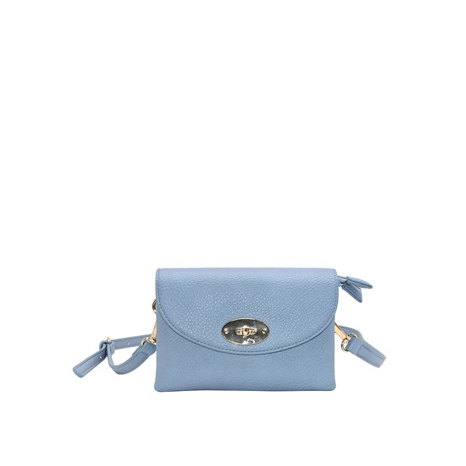 Hovedbilde DANIELLE clutch lys blå i imitert skinn