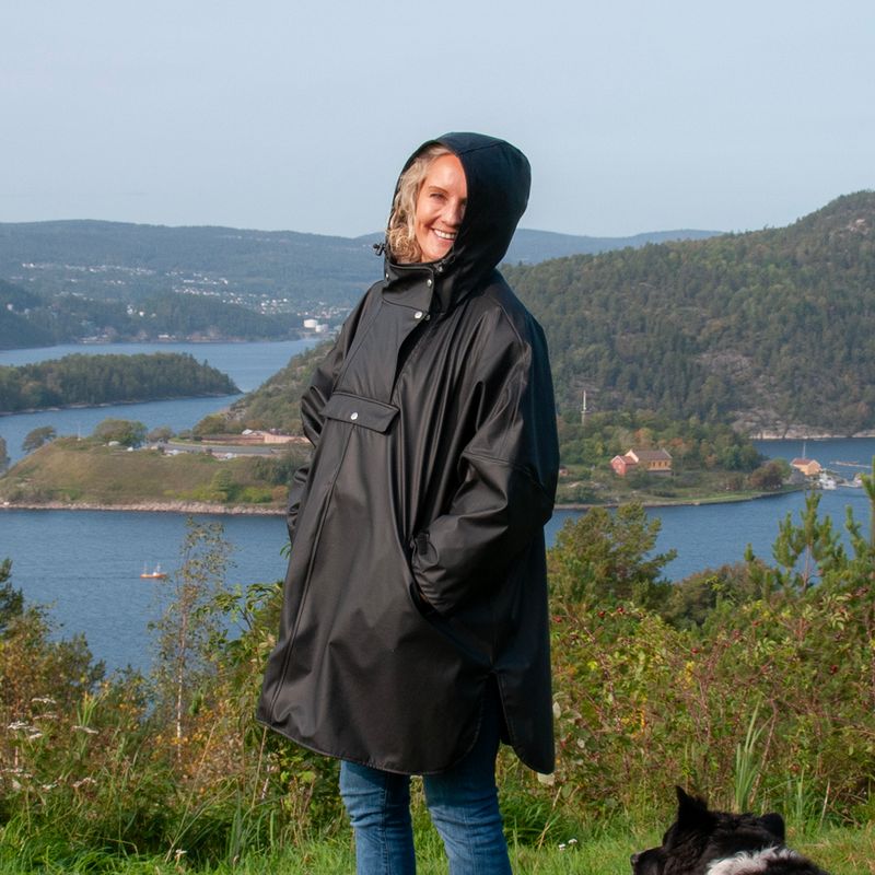 Regnponcho - svart